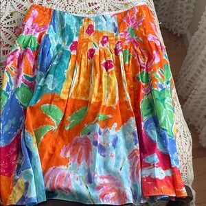 Ralph Lauren Vibrant Multicolor A-Line Skirt. Size 4. Like new.